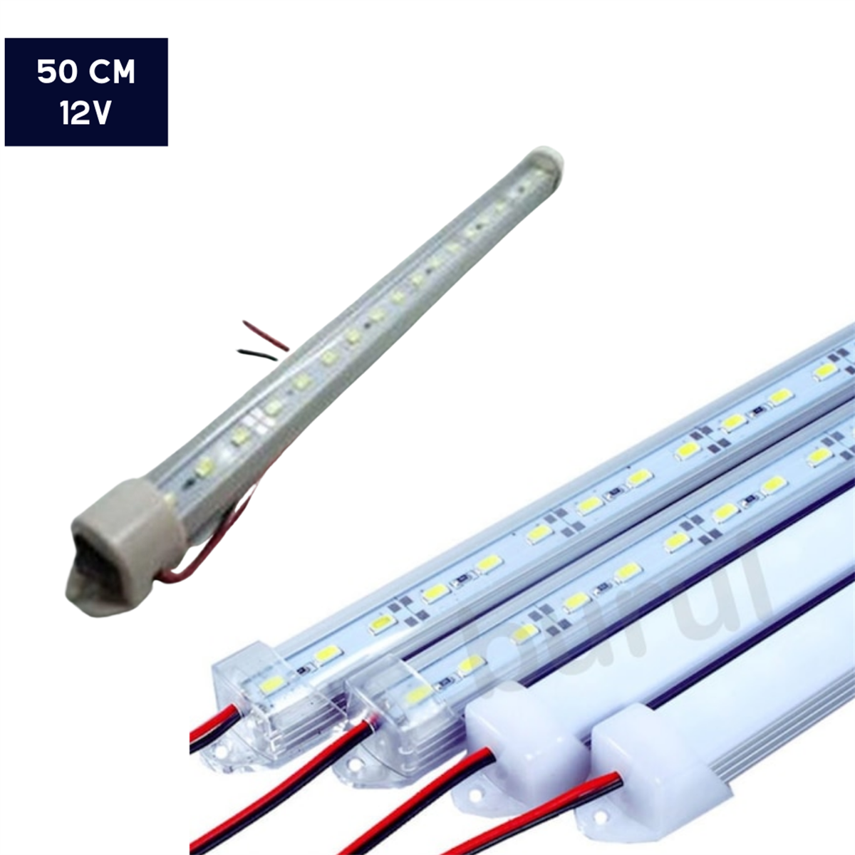 LAMBA TAVAN 12V ALİMİNYUM 048B12V ANAHT.BEYAZ 50CM KOD:048B12V