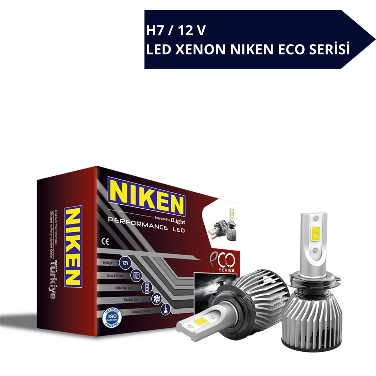 Led Zenon H7 Eco Serisi Niken 12v Kod:0120040401 - Suslen Oto