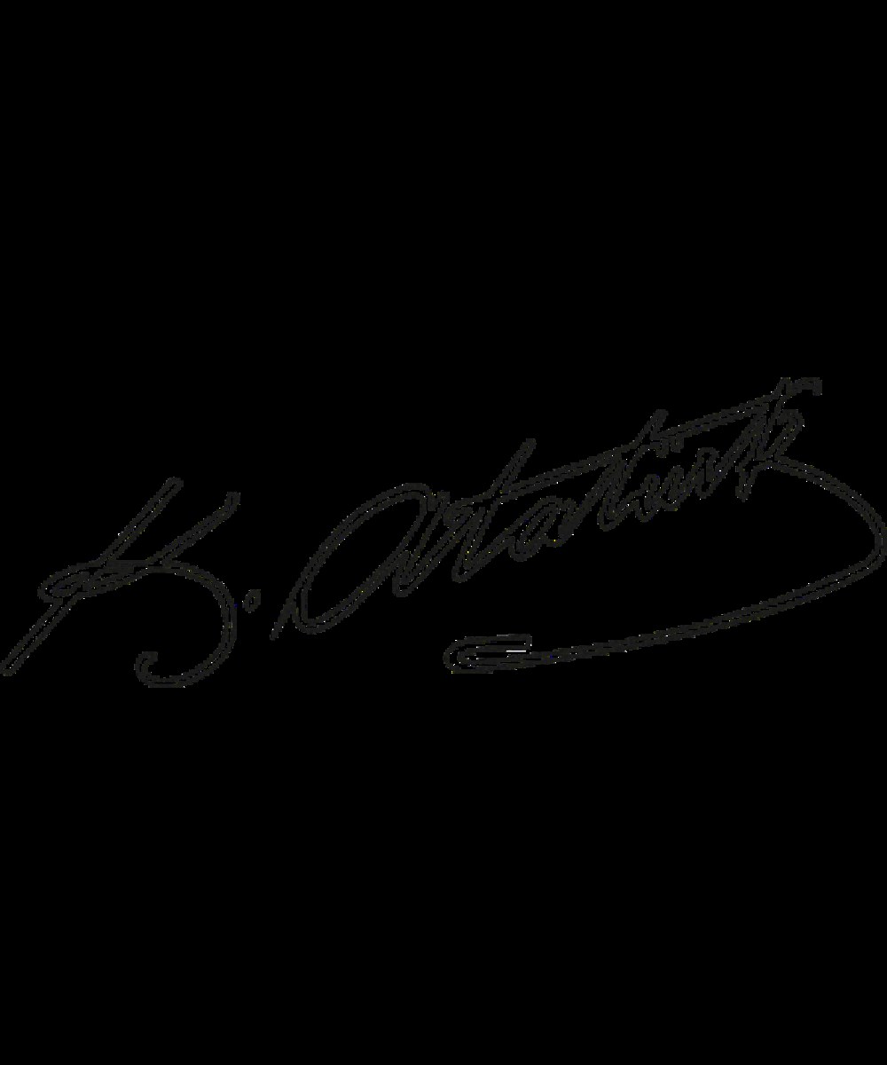 Mustafa Kemal Atatürk İmzası Küçük (14 cm)   Beyaz 800701022