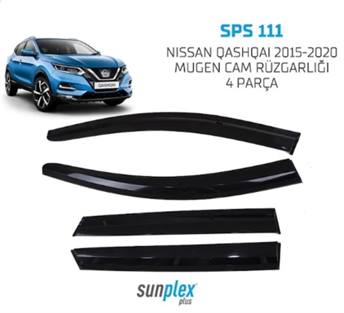 NISSAN QASHQAI 2015--- MUGEN CAM RÜZGARLIĞI 4prç SPS111