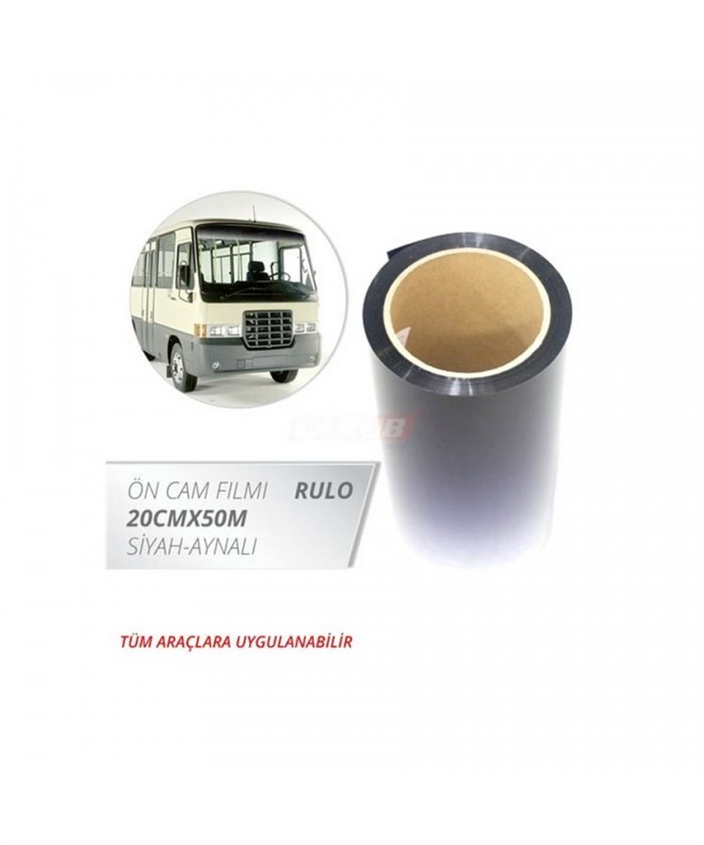 Ön Cam Filmi 20cmX60mt Aynalı  Siyah Kod:CS-RK905