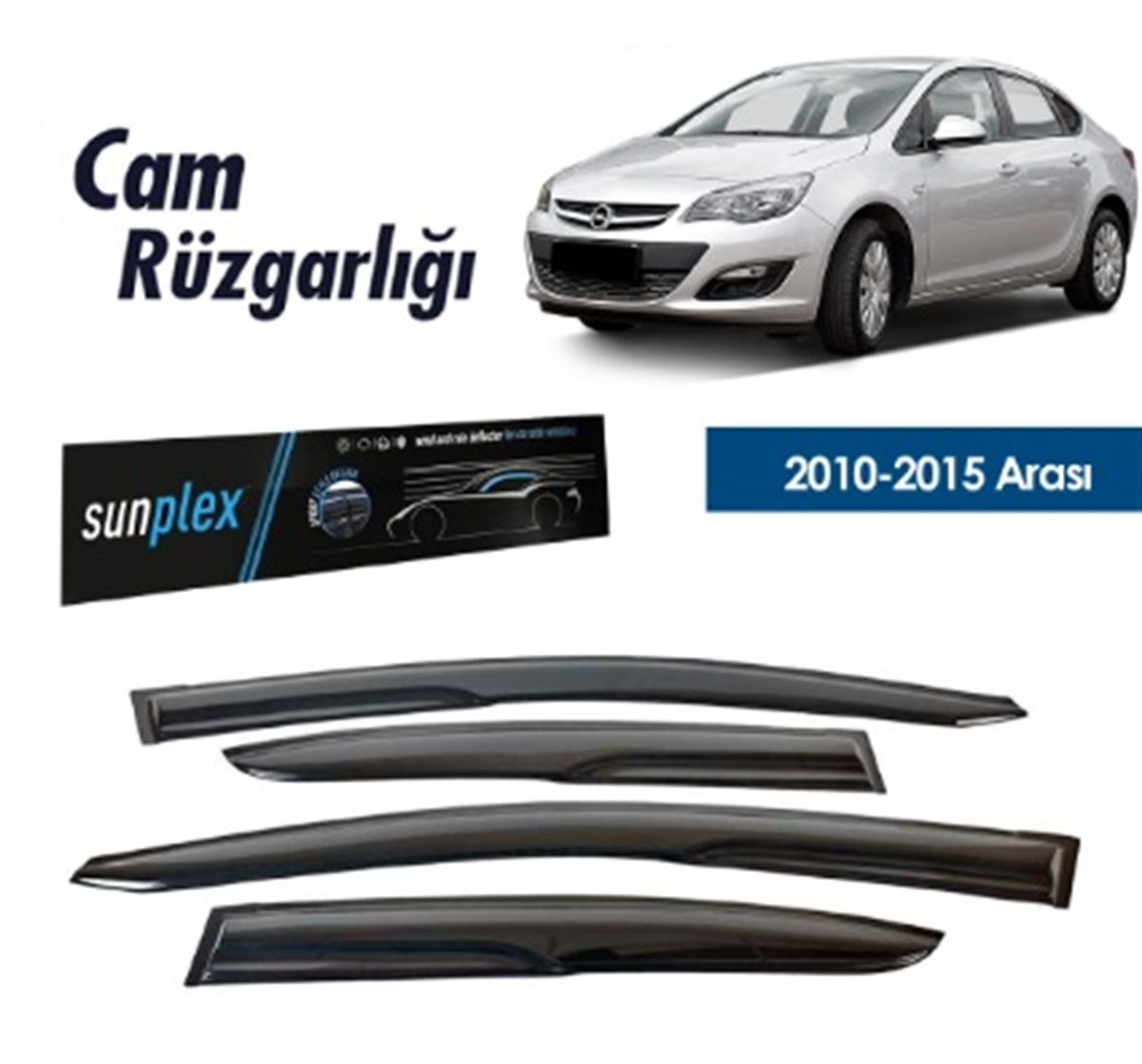 OPEL ASTRA J 2010-2015 MUGEN CAM RÜZGARLIĞI 4PRÇ SPS118
