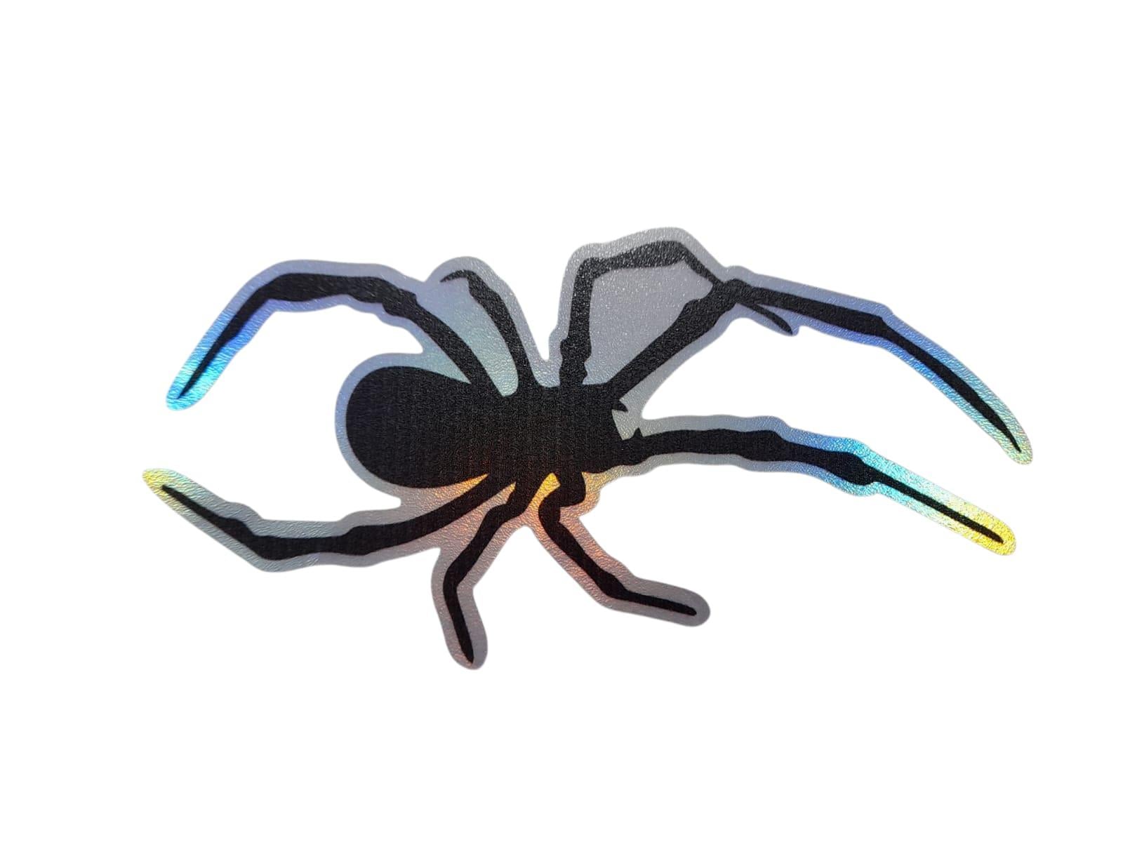 ÖRÜMCEK HOLGRAM ÇIKARTMASI SİYAH 21X9CM KOD:ORM-B