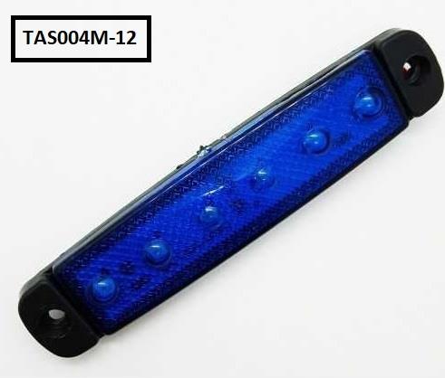 PARMAK LED TAS 12V 6 LEDLİ KIRMIZI KOD:TAS004M-12