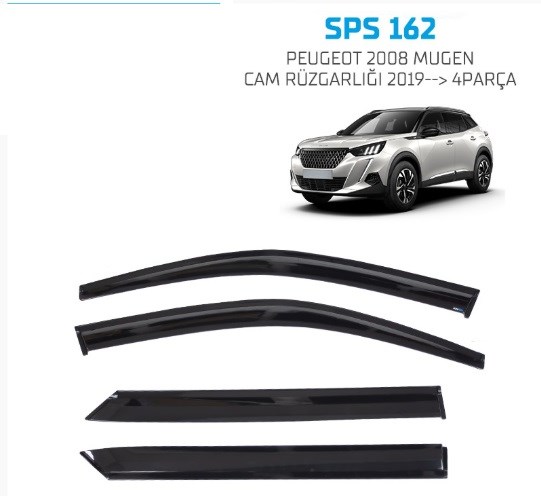PEUGEOT 2008 MUGEN CAM RÜZGARLIĞI 2019-- 4PARÇA  SPS162