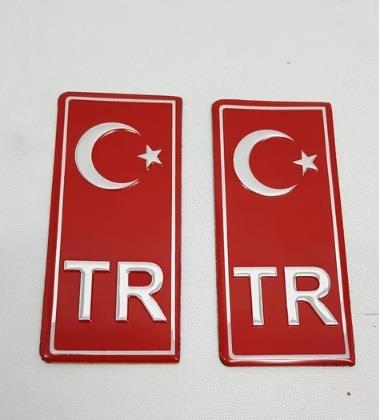PLAKALIK TR PARLAK PLEKSİ 2'Lİ 10CMX4CM TAKIM KOD:TR