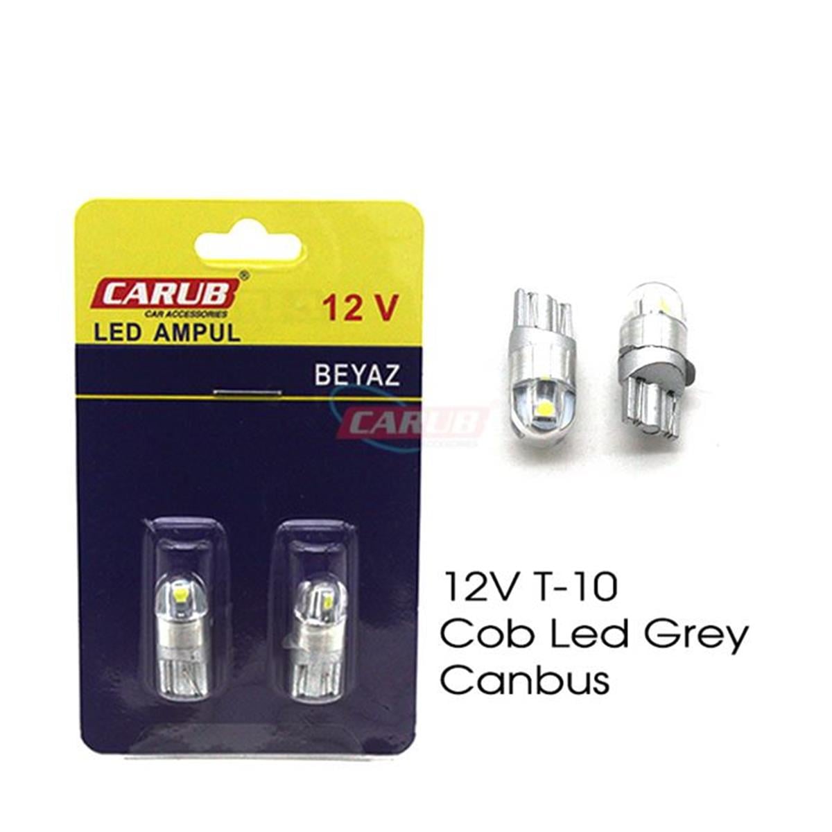 T10 AMPUL 12V COB LED GREY CANBUS TAKIM KOD:0400242