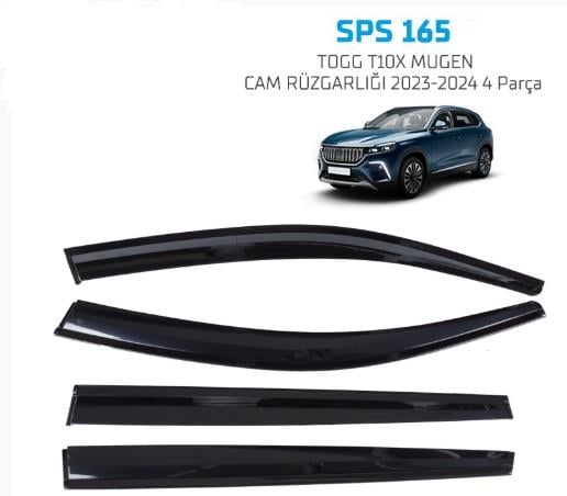 TOGG T10X MUGEN CAM RÜZGARLIĞI 2023-2024 4 PARÇA KOD:SPS165