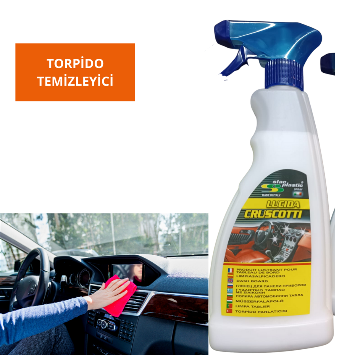Torpido Temizleyici 500 ml Stac Plastic Kod:0901401