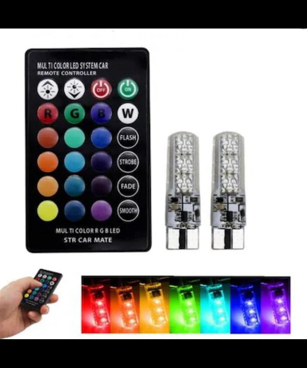 Uzaktan Kumandalı RGB Park Ledi T10 Çakarlı 0400241