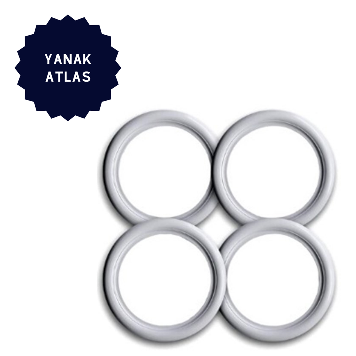 Yanak Atlas 15 Jant Beyaz 4 Adet Kod:YAN15B