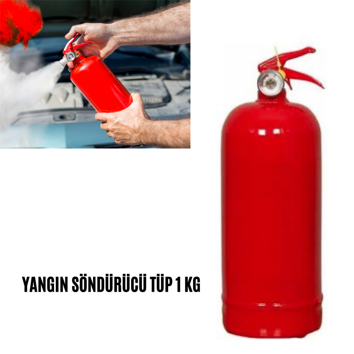 Yangın Söndürücü Yangın Tüpü 1 kg Kod:6500102