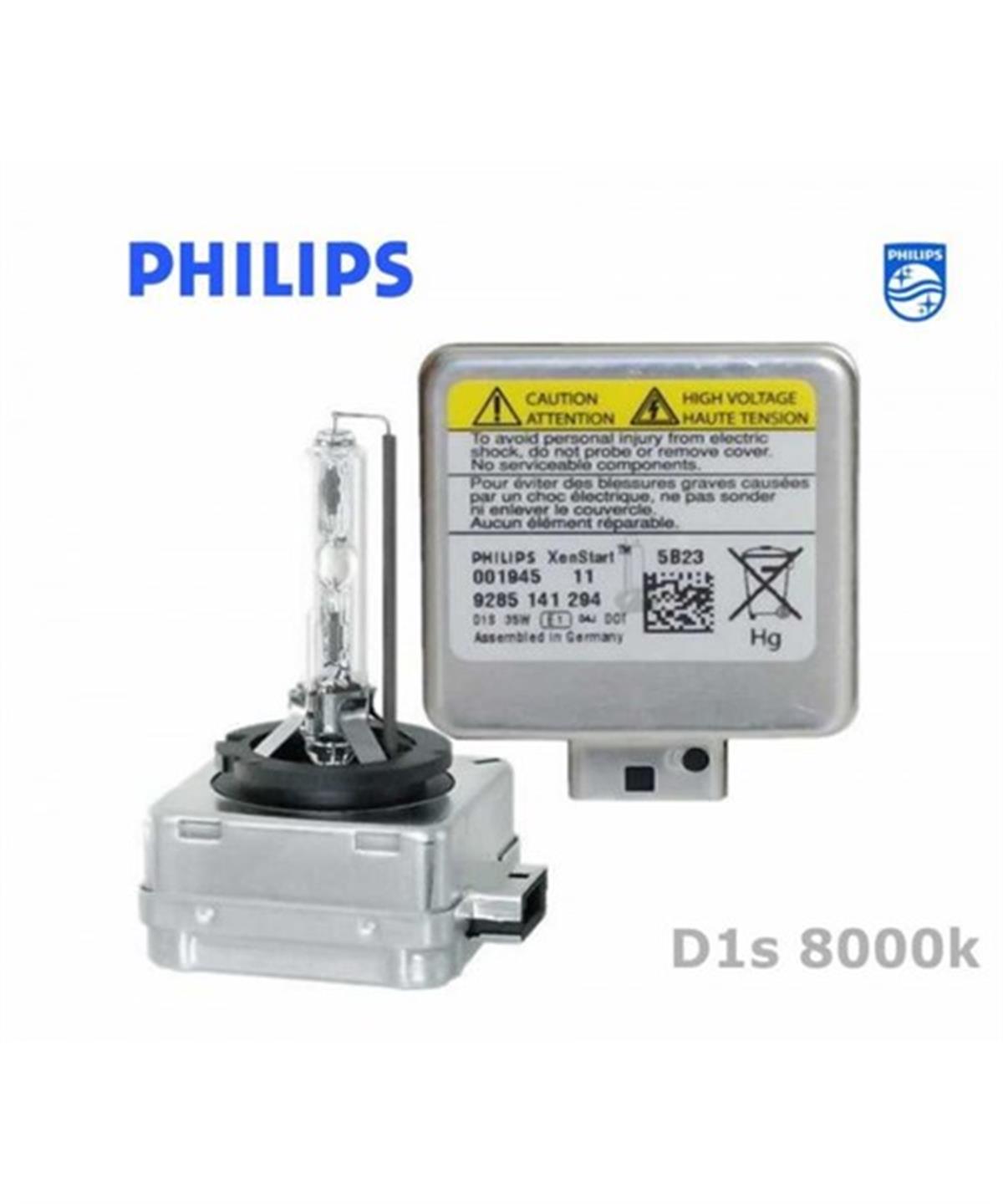 D1S Orjinal Philips 8000K Xenon Ampul (Adet) Kod:D1Sp8000 - Liman Oto