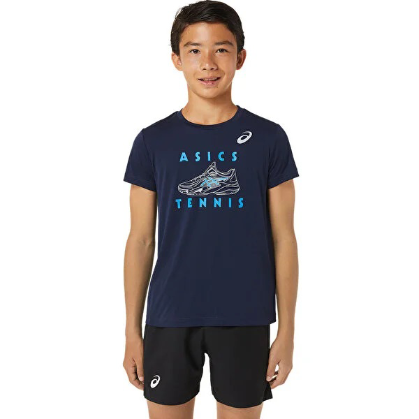 Asıcs Boys Tennıs Graphıc Ss Top