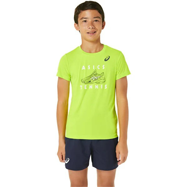 Asıcs Boys Tennıs Graphıc Ss Top