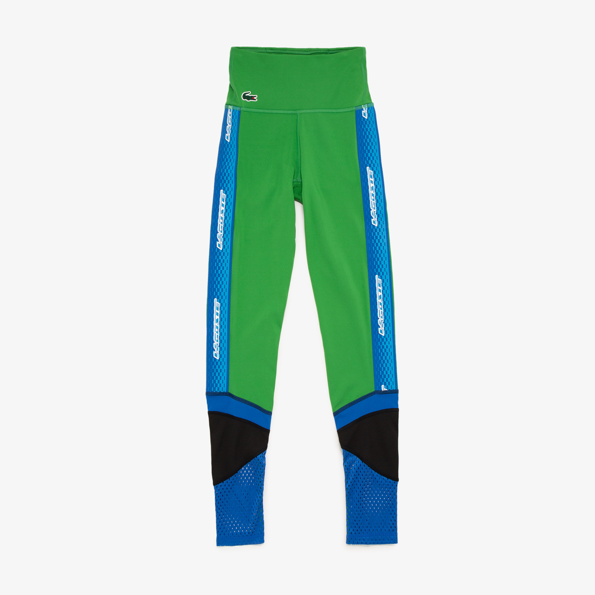Lacoste Active Kadın Slim Fit Baskılı Yeşil Tayt