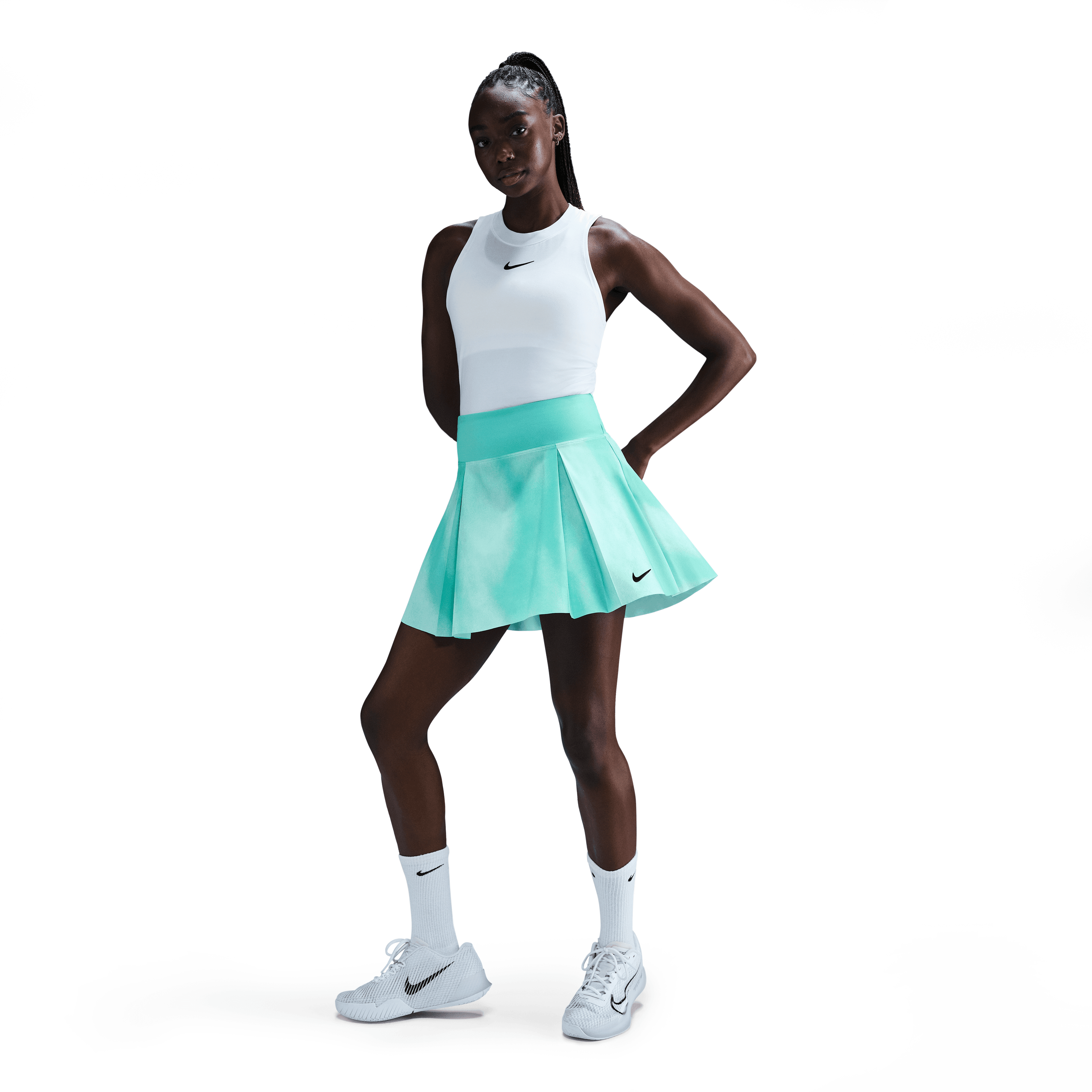 Nike Advantage Dri-FIT Düz Kesimli Kadın Tenis Eteği