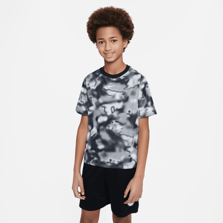 Nike Dri-FIT Multi+ Baskılı Büyük Erkek Çocuk  Antrenman Üstü