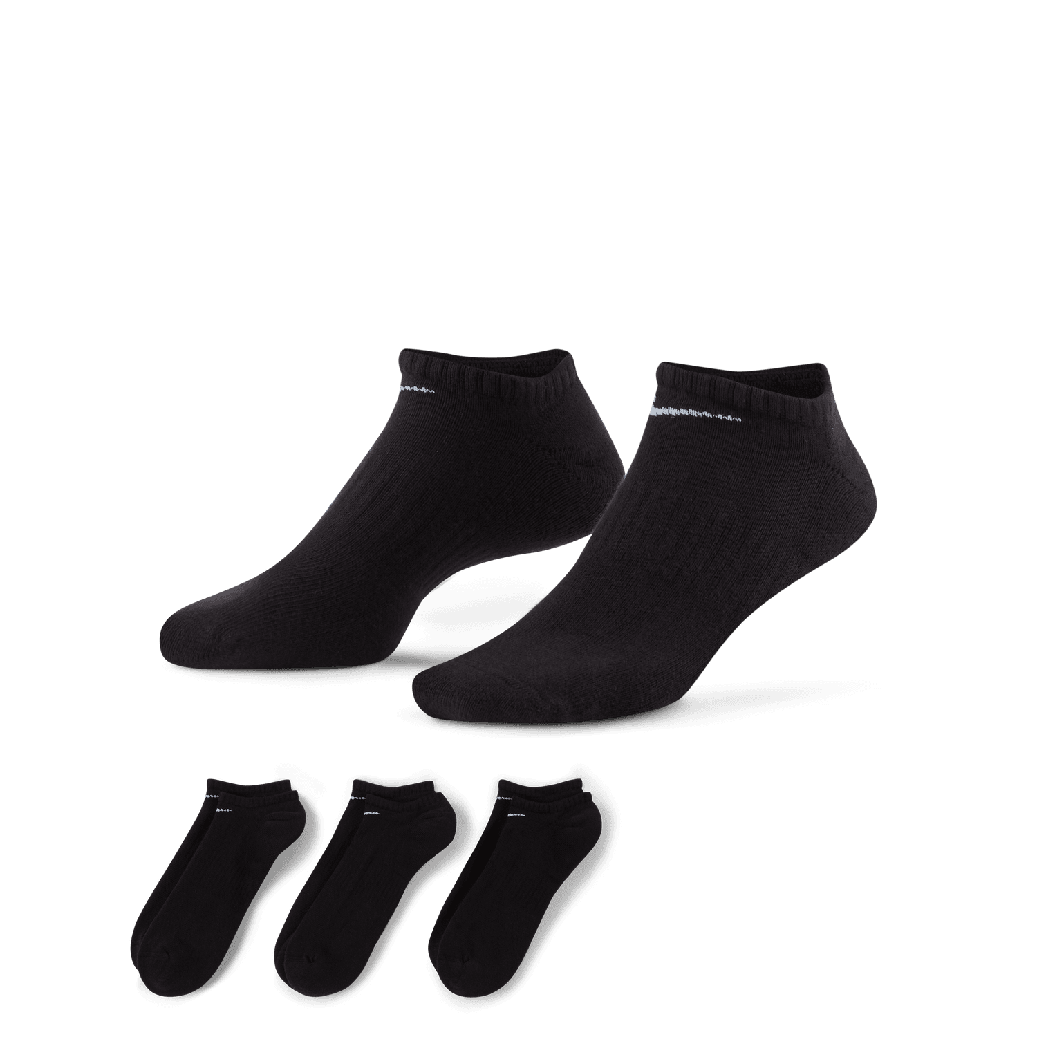 Nike Everyday Cushioned Antrenman No-Show Çorapları 3 Çift