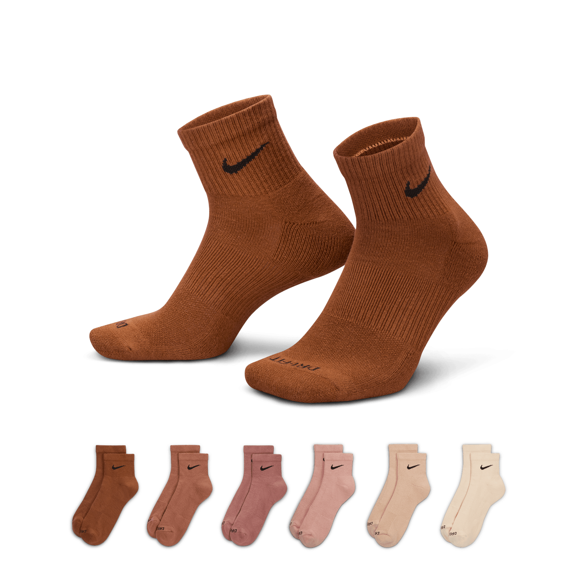 Nike Everyday Plus Cushioned Antrenman Bilek Çorapları (6 Çift)