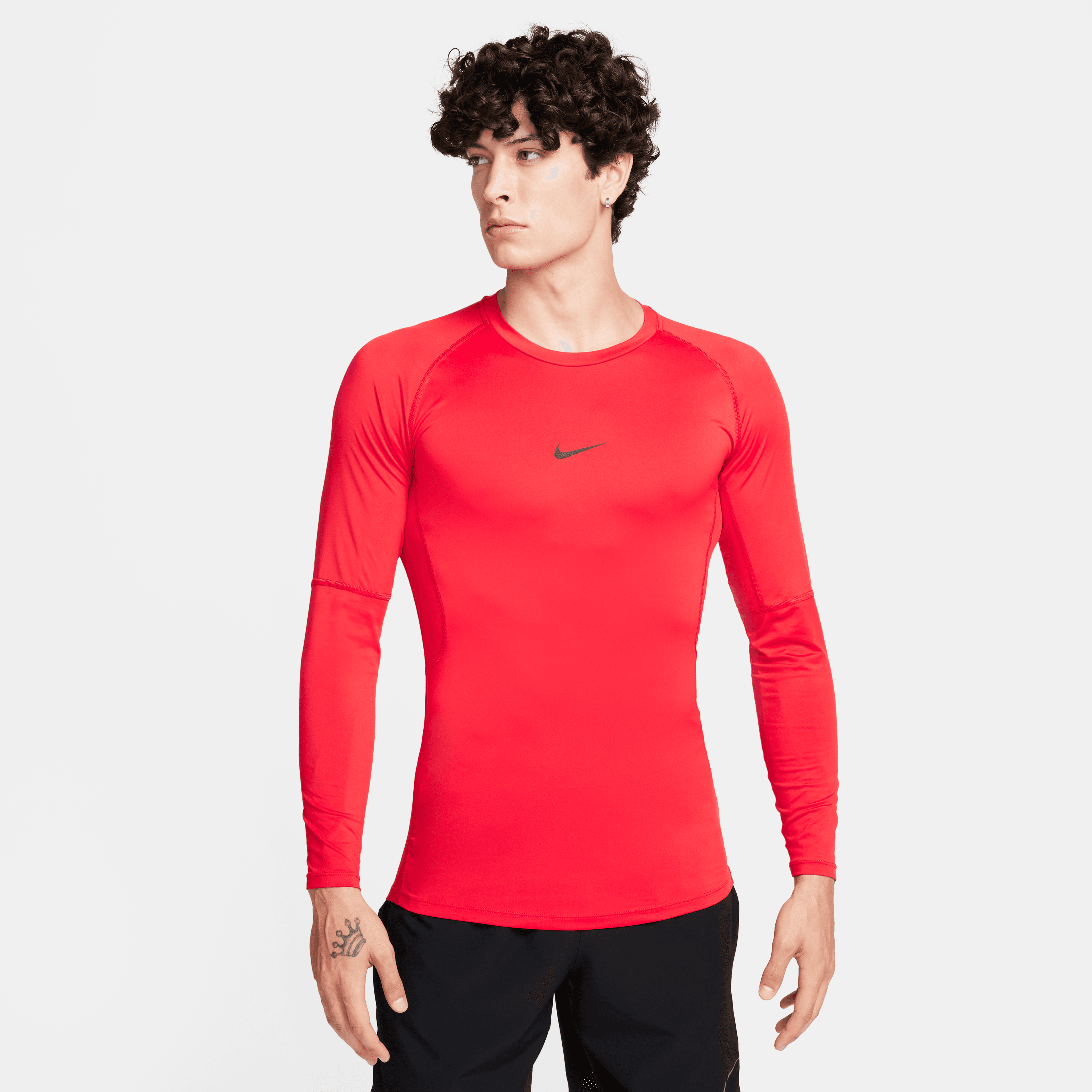 Nike Pro Dri-FIT Sıkı Kesimli Uzun Kollu Erkek Fitness Üstü