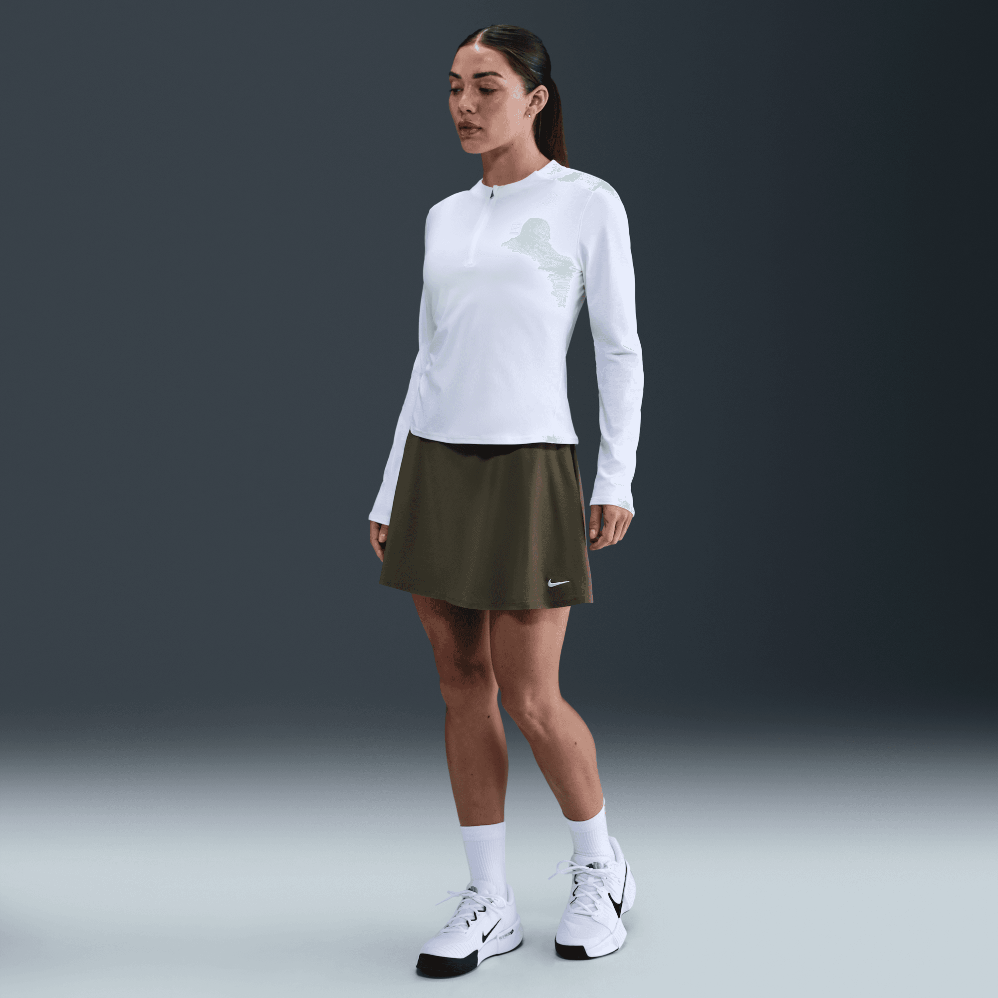 Nike Victory Dri-FIT Normal Belli Fırfırlı Kadın Eteği