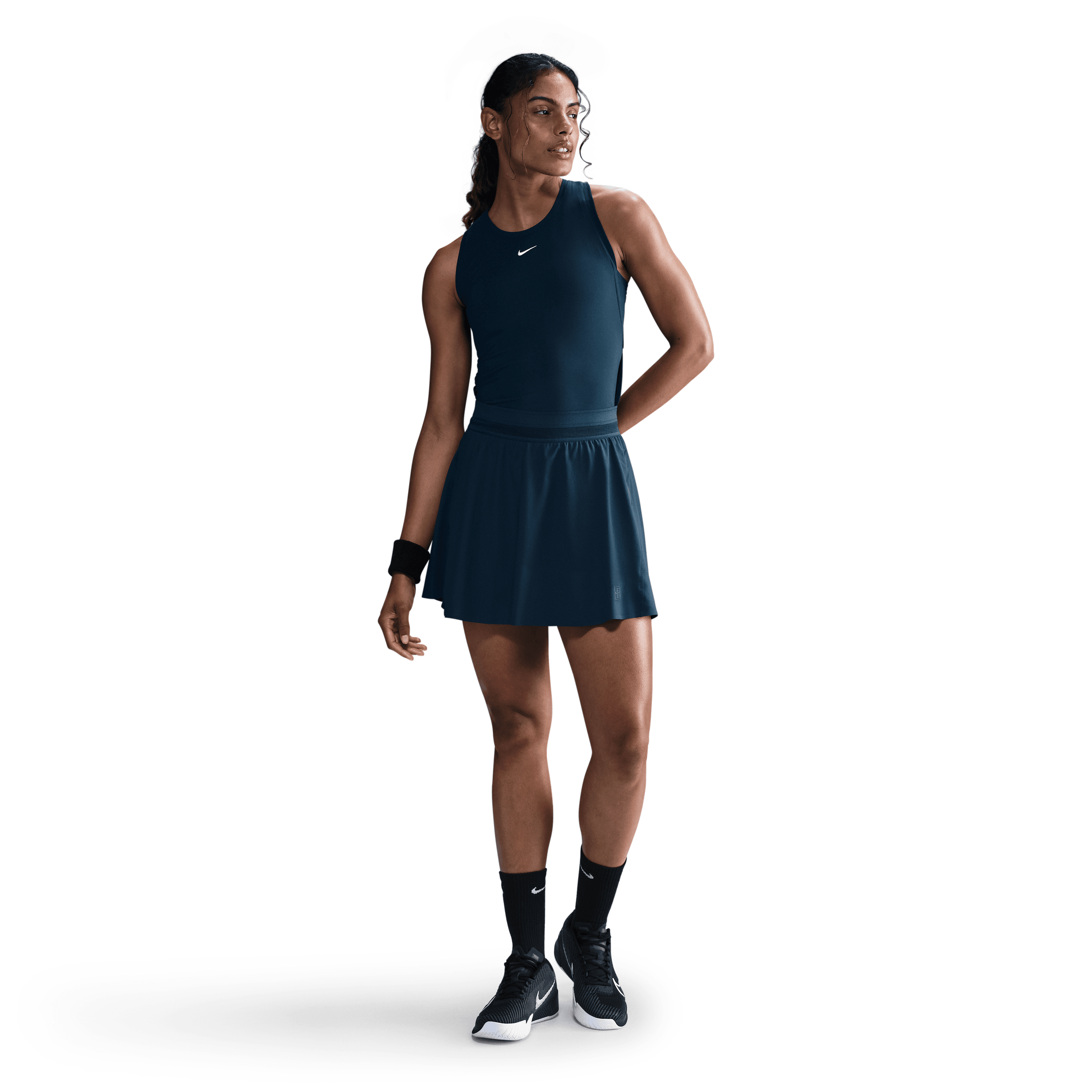 NikeCourt Ace Advantage Dri-FIT Yüksek Belli Kadın Tenis Eteği