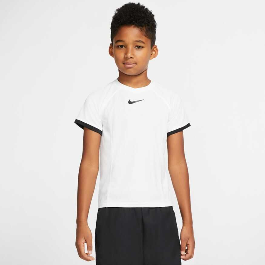 NikeCourt Dri-FIT Genç Erkek Çocuk Tenis Tişörtü