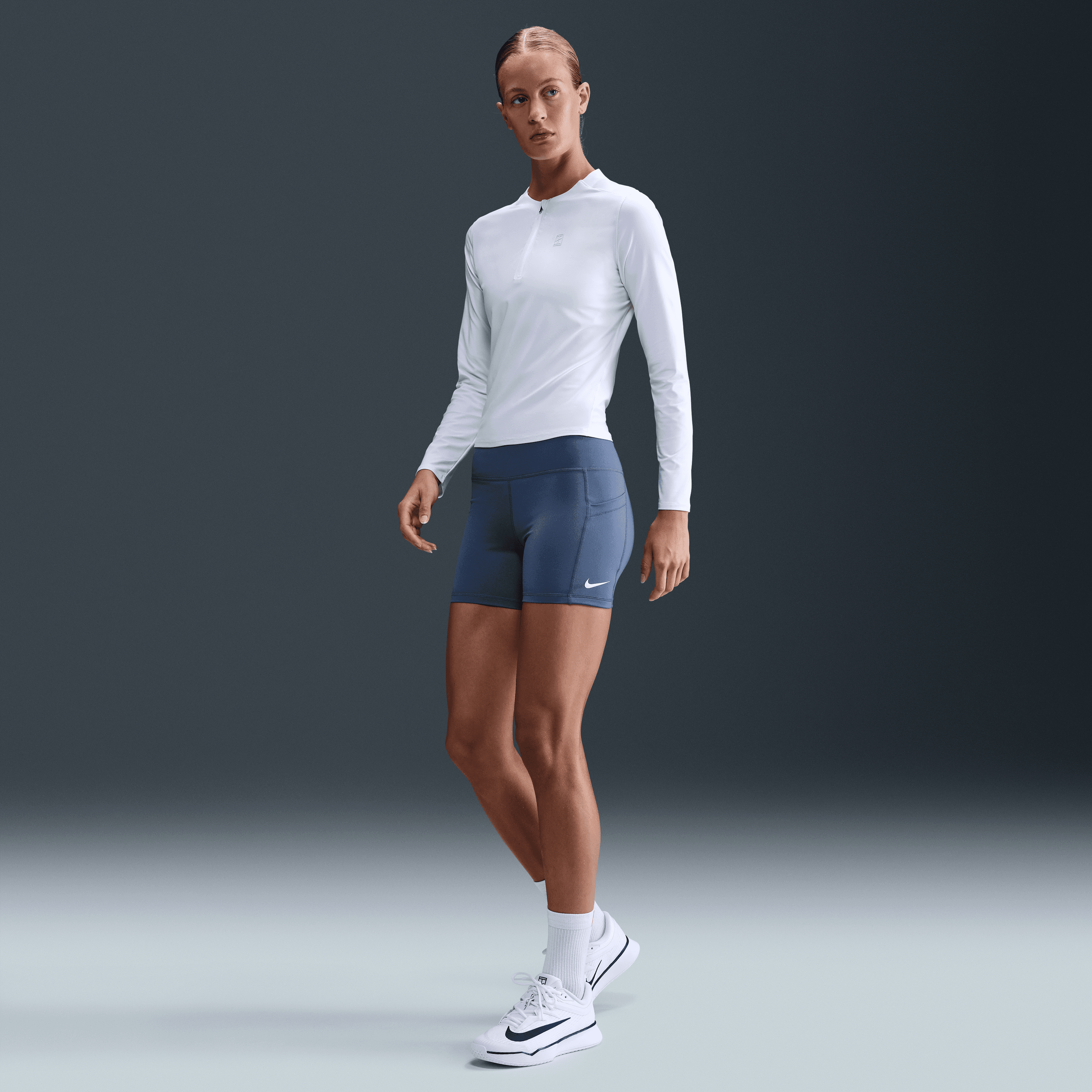 NikeCourt Dri-FIT Yüksek Belli Kadın Tenis Şortu