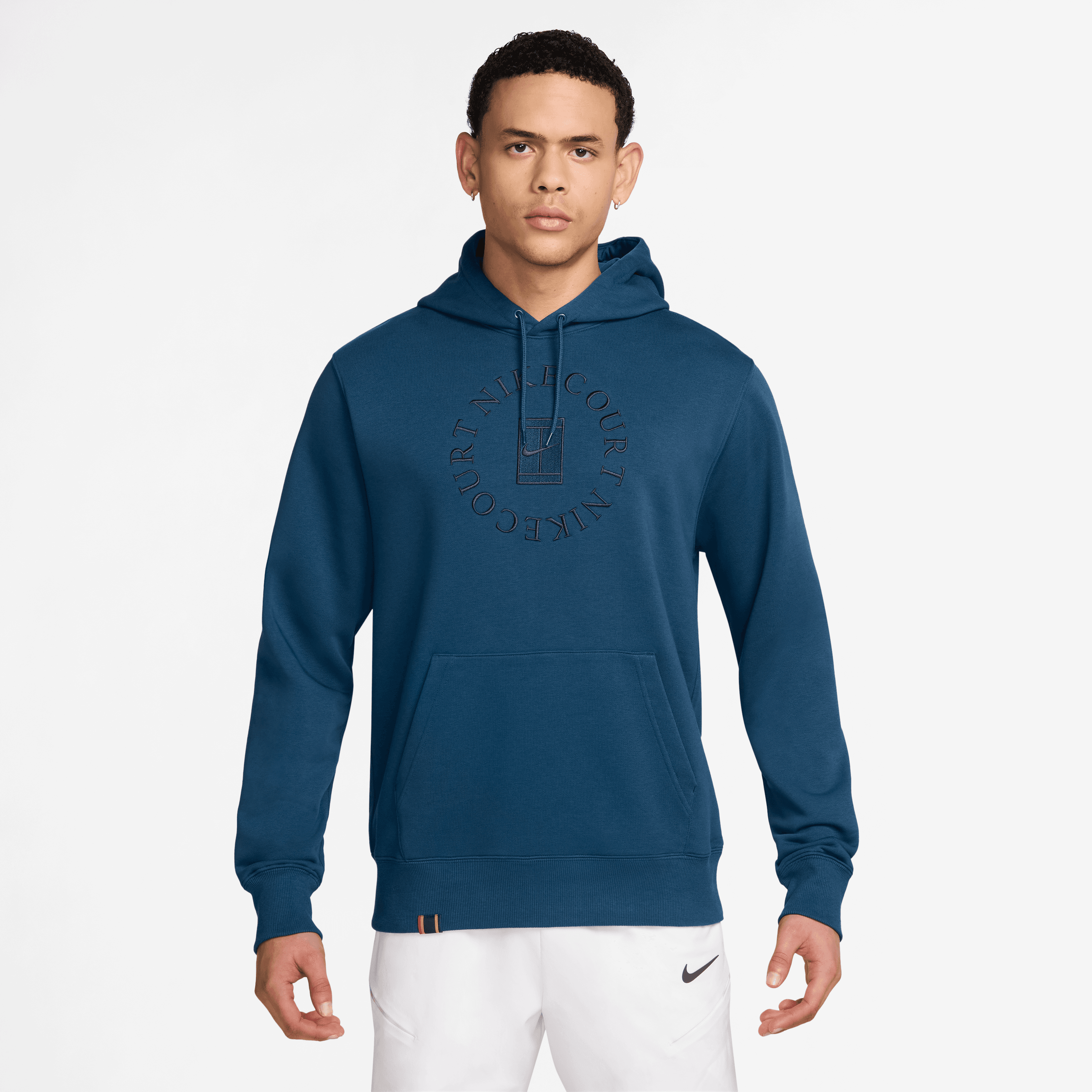 NikeCourt Heritage Dri-FIT Fransız Havlu Kumaşı Erkek Kapüşonlu Tenis Sweatshirt'ü