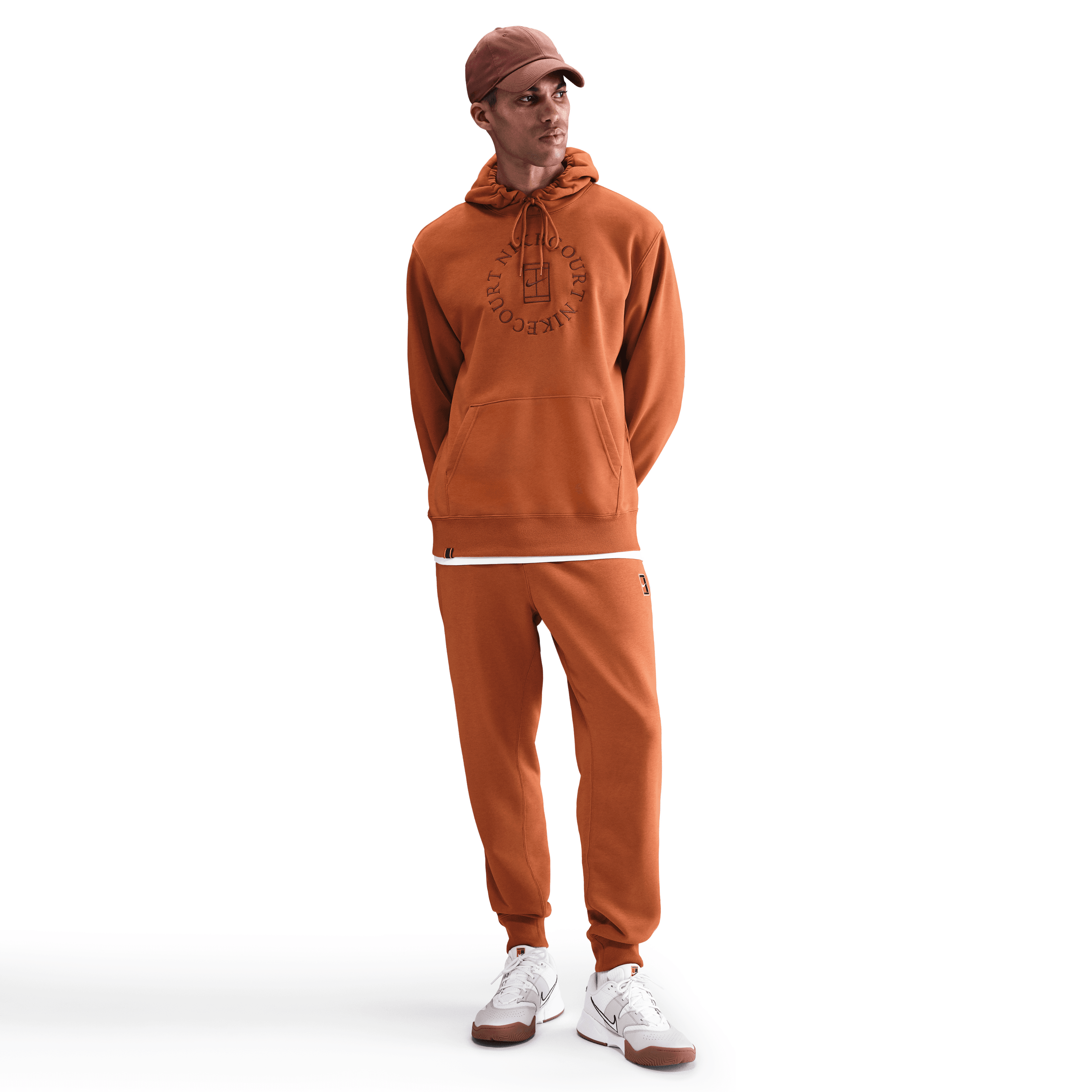 NikeCourt Heritage Dri-FIT Fransız Havlu Kumaşı Erkek Kapüşonlu Tenis Sweatshirt'ü