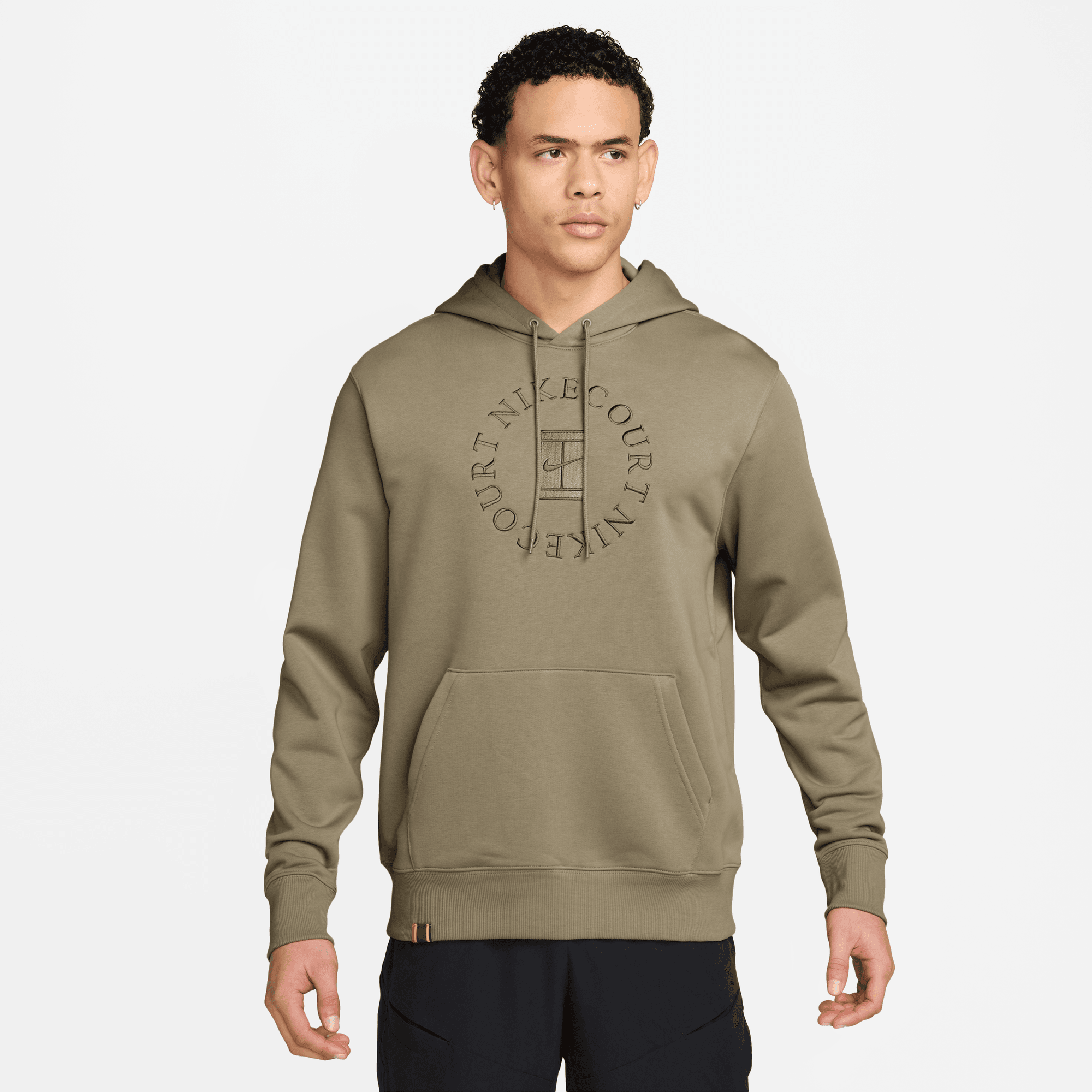NikeCourt Heritage Dri-FIT Fransız Havlu Kumaşı Erkek Kapüşonlu Tenis Sweatshirt'ü