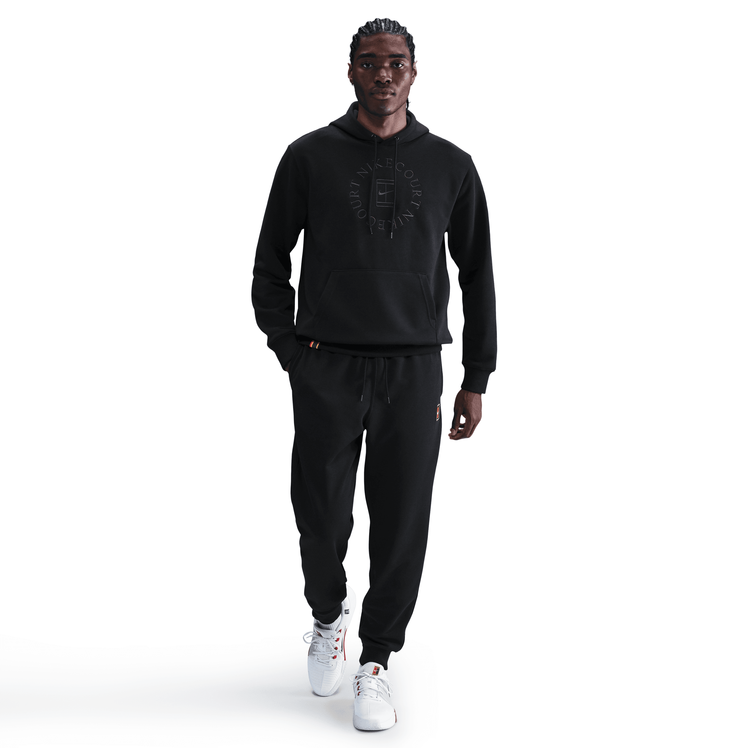 NikeCourt Heritage Dri-FIT Fransız Havlu Kumaşı Erkek Kapüşonlu Tenis Sweatshirt'ü