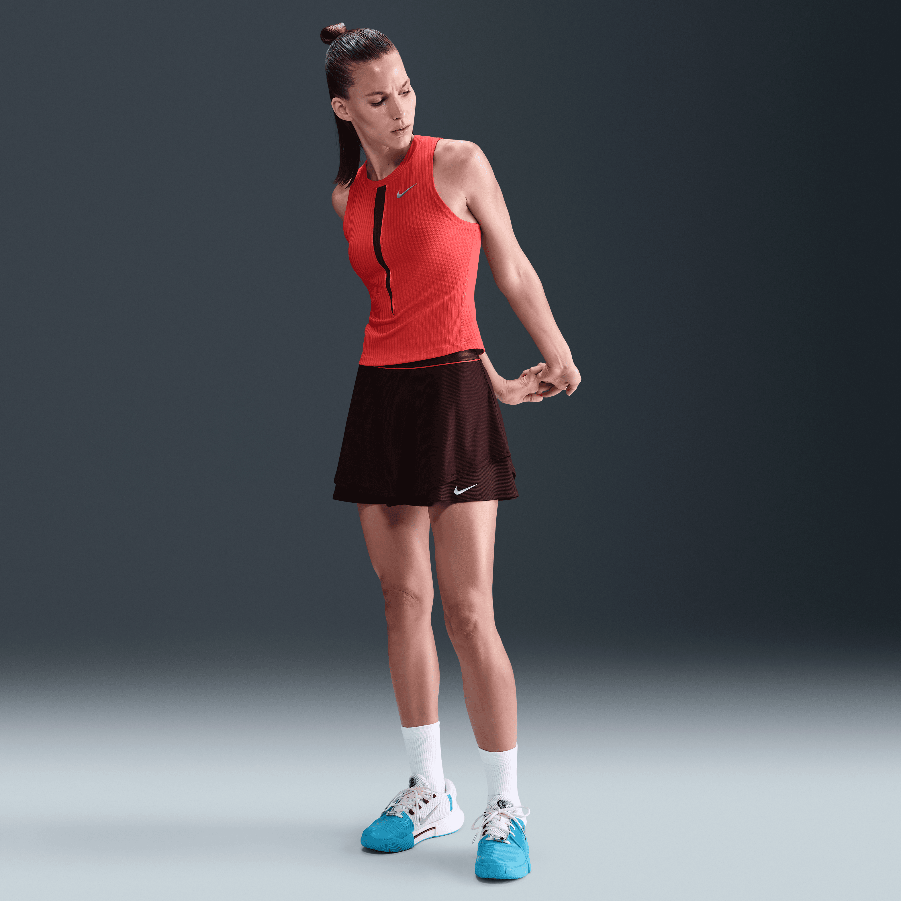 NikeCourt Slam Dri-FIT Yüksek Belli Kadın Tenis Eteği
