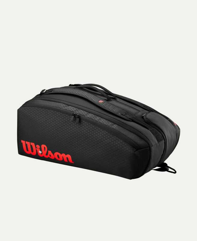 Wilson Tenis Çantası Clash V3 15PK Raket Bag Black/Infrared