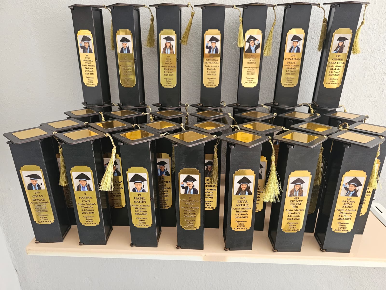 Ahşap Fotoğraflı Diploma Kutusu