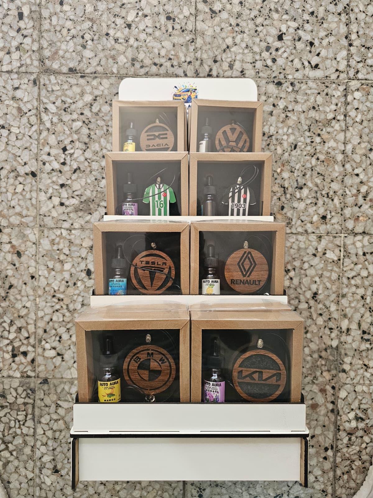 Standlı Doldurulabilir Asmalı Oto Kokusu