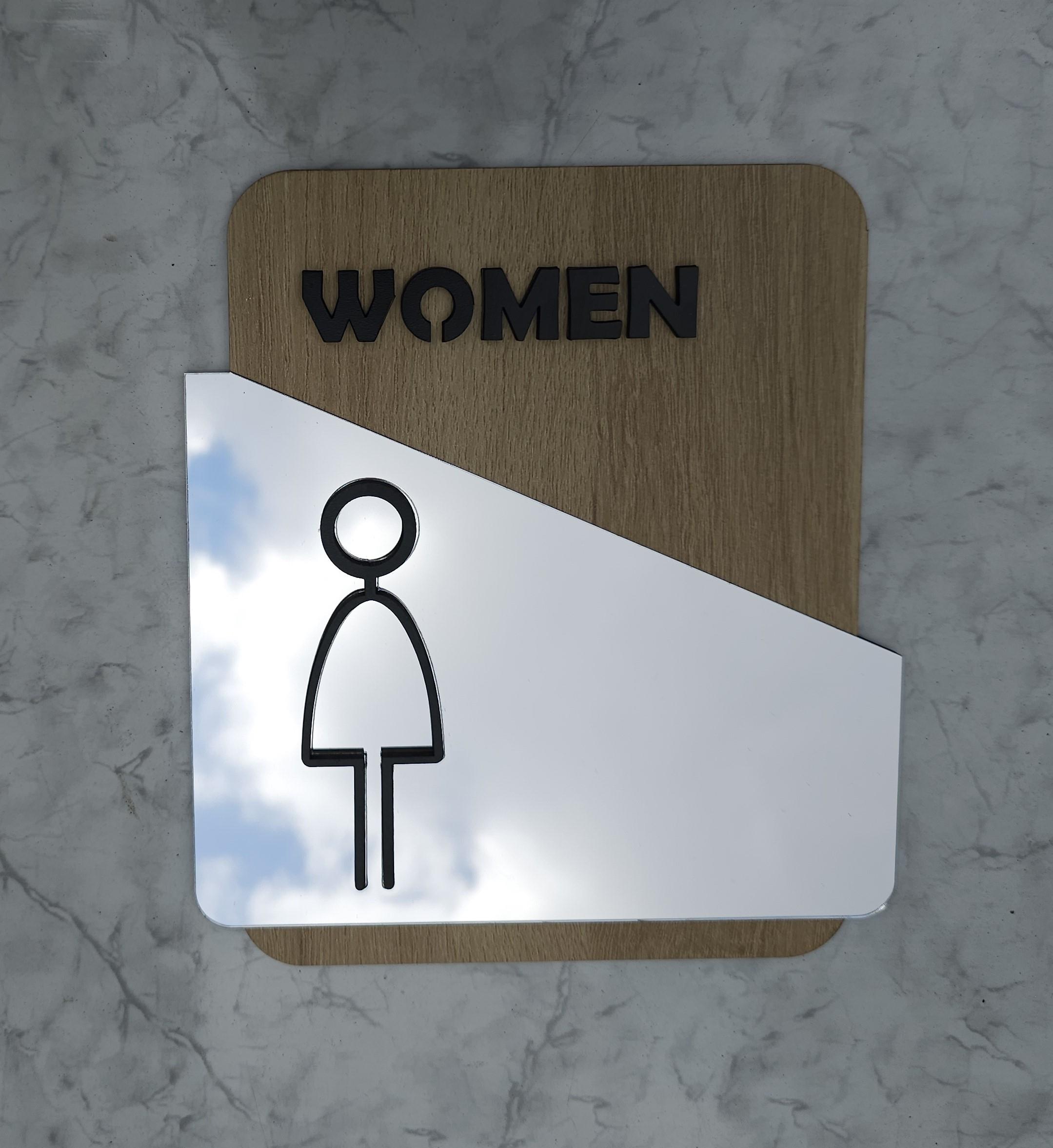 WC Tuvalet Yönlendirme Levhası