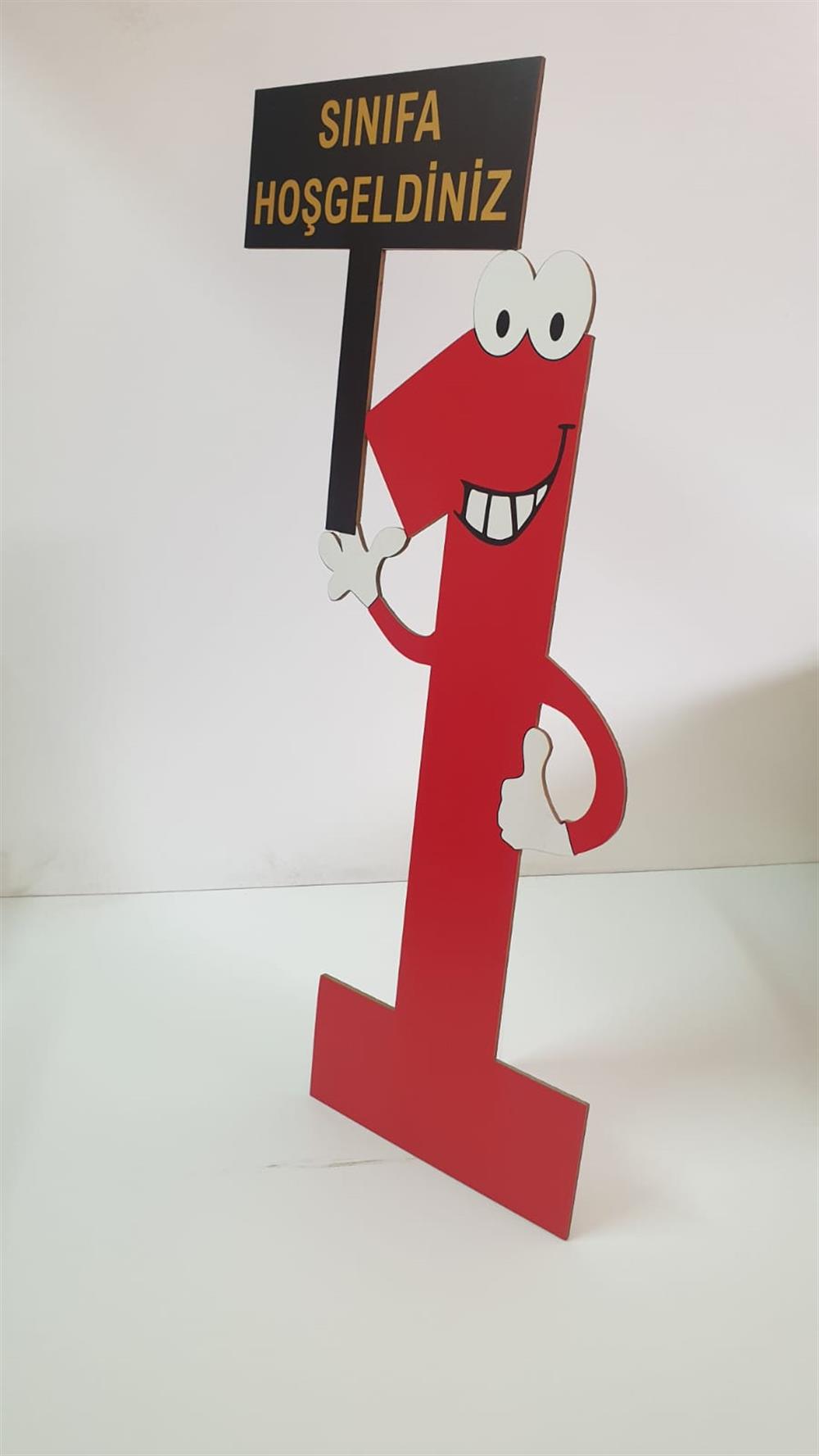 Okula Hoşgeldin Yazılı 1 Rakamı