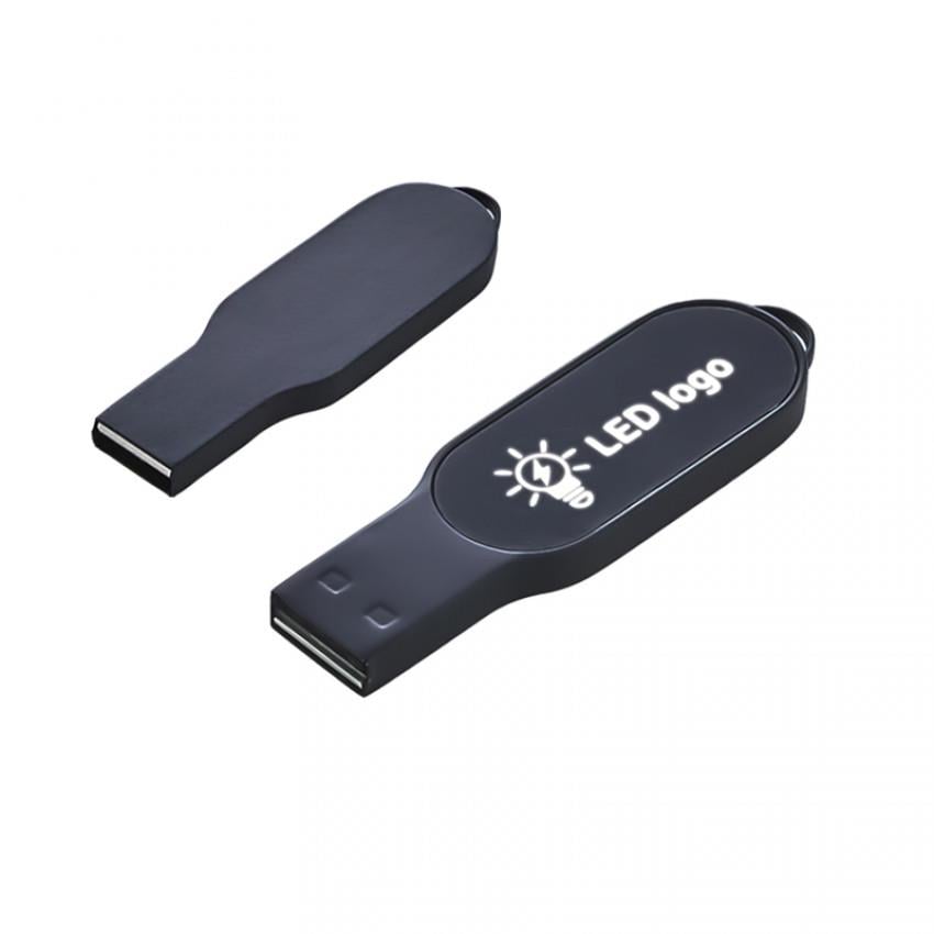 Işıklı USB Bellek Siyah