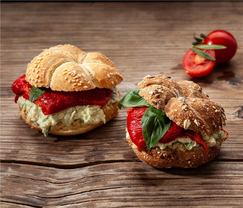 Humuslu Peynirli Mini Sandviç-10 Ad