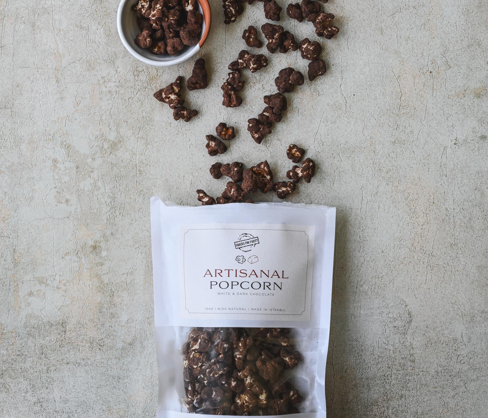 Belçika Çikolatalı Artisanal Popcorn