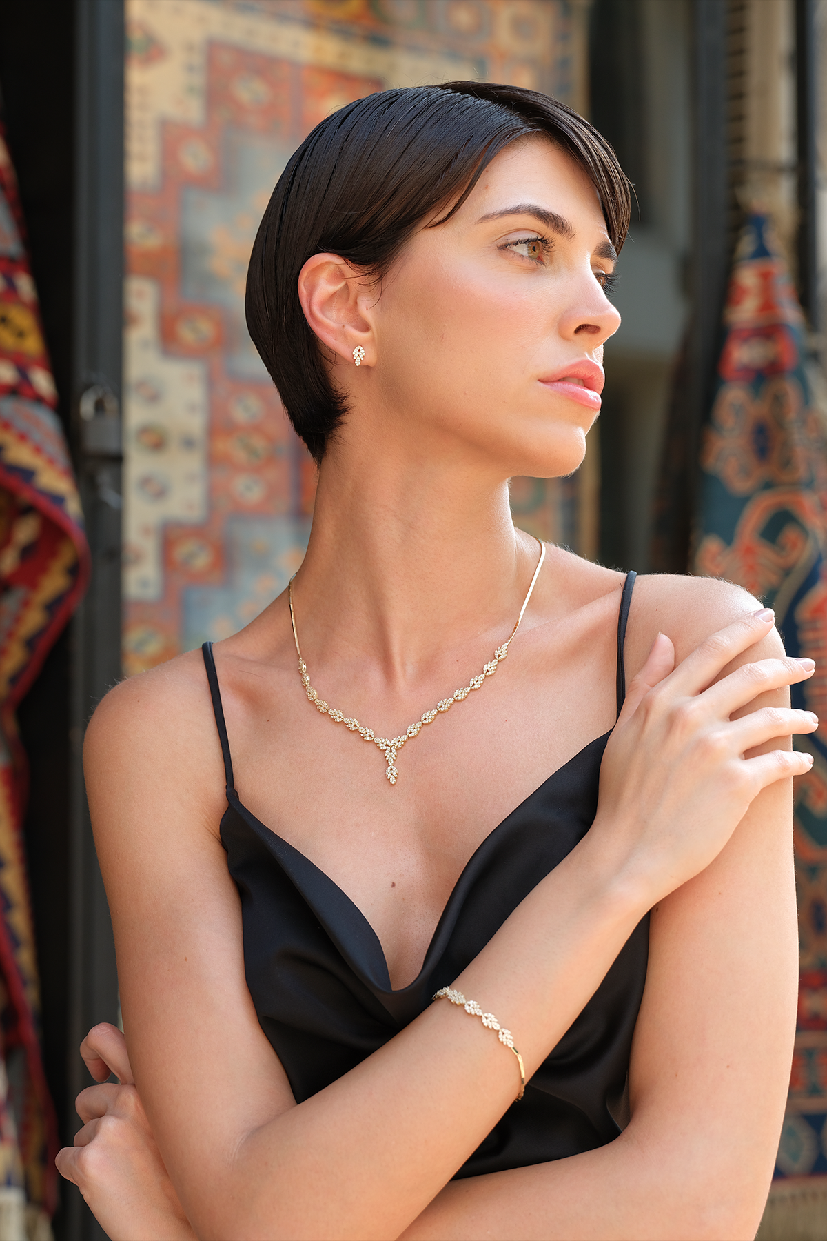 14 Ayar Altın Özel Tasarım Su Yolu Set