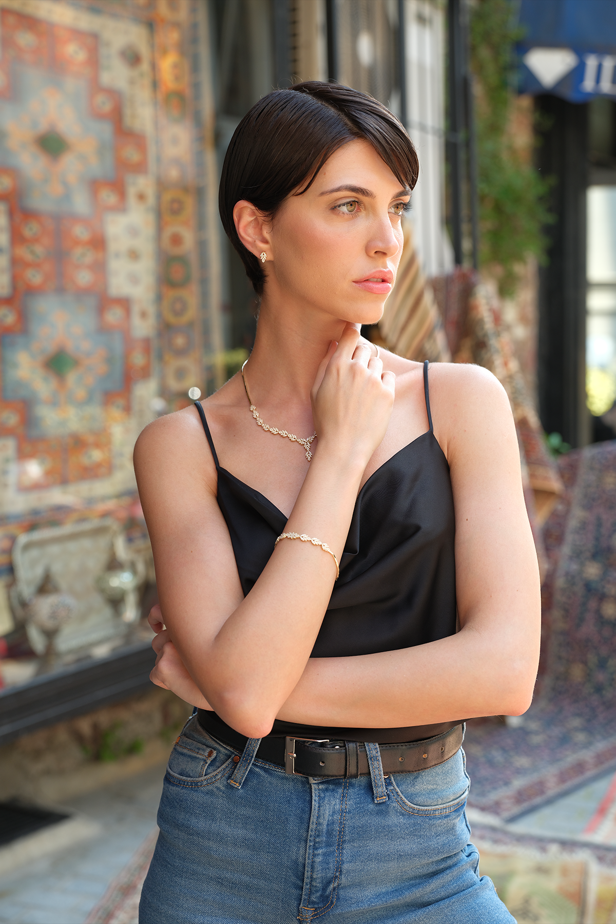 14 Ayar Altın Özel Tasarım Su Yolu Set