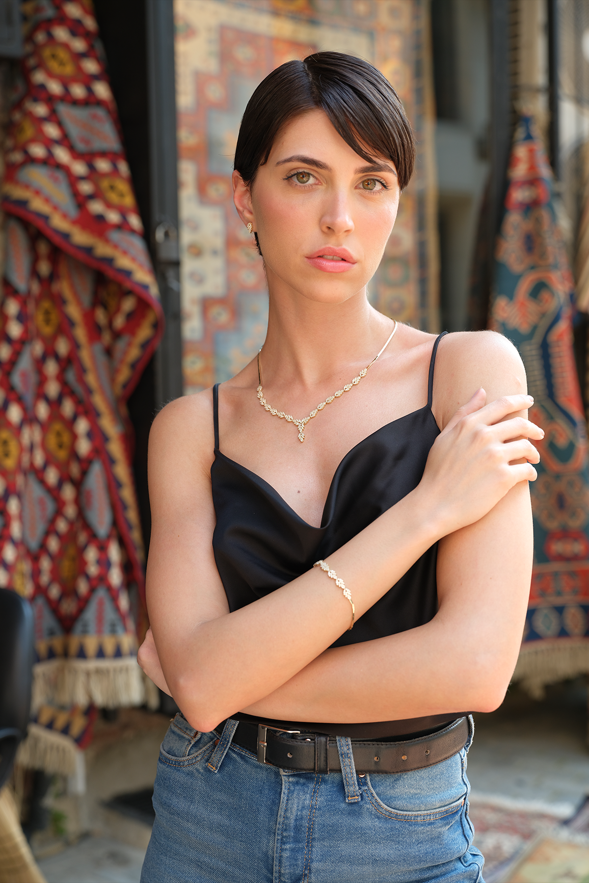 14 Ayar Altın Özel Tasarım Su Yolu Set