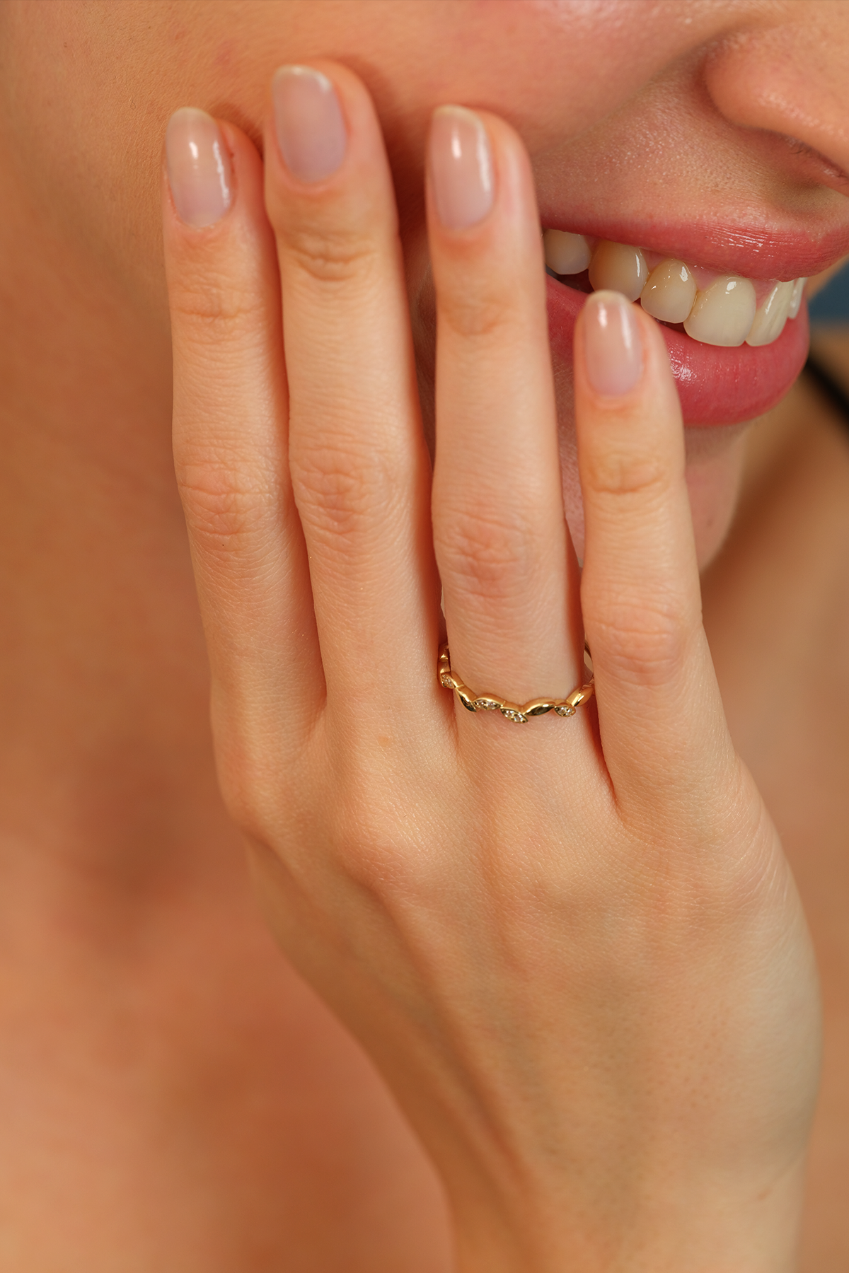 14 Ayar Altın Arpa Eklem Yüzük