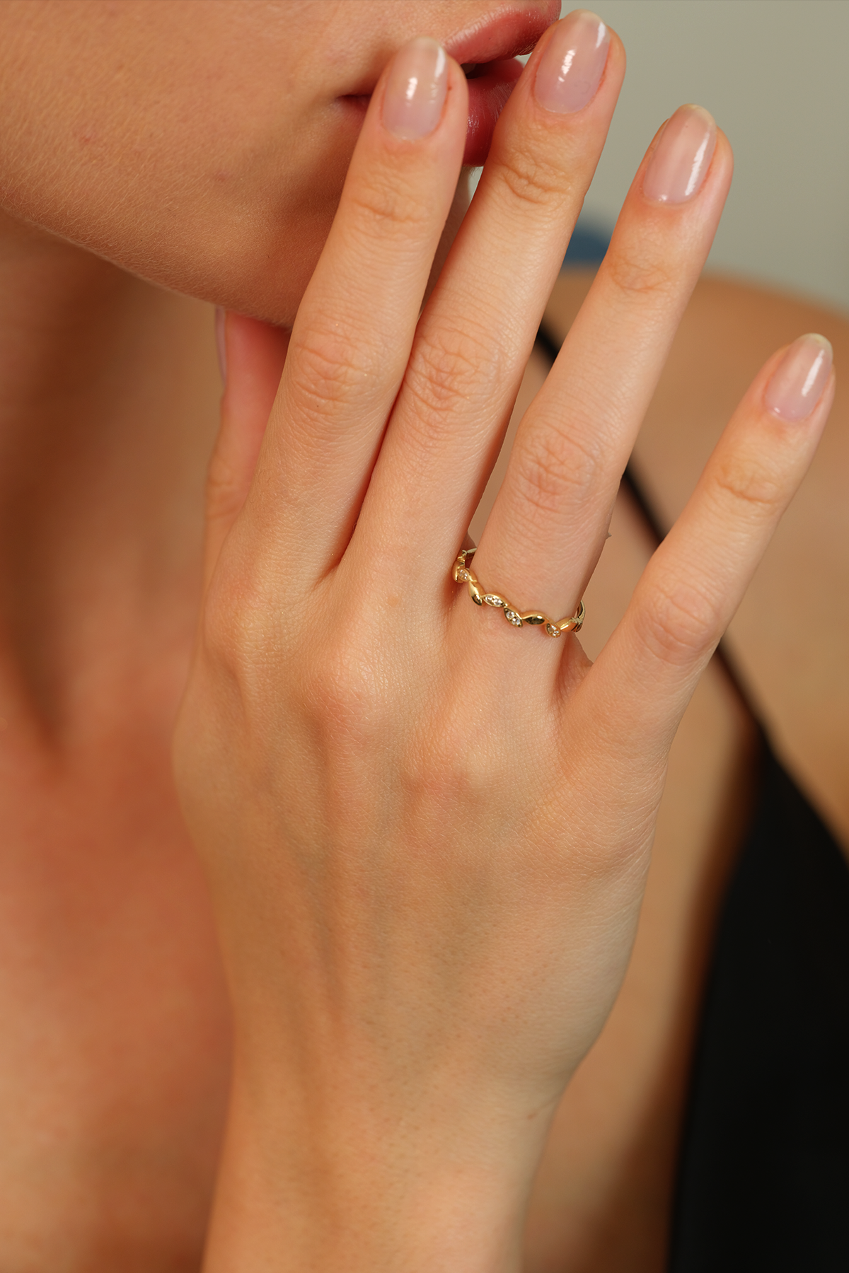 14 Ayar Altın Arpa Eklem Yüzük