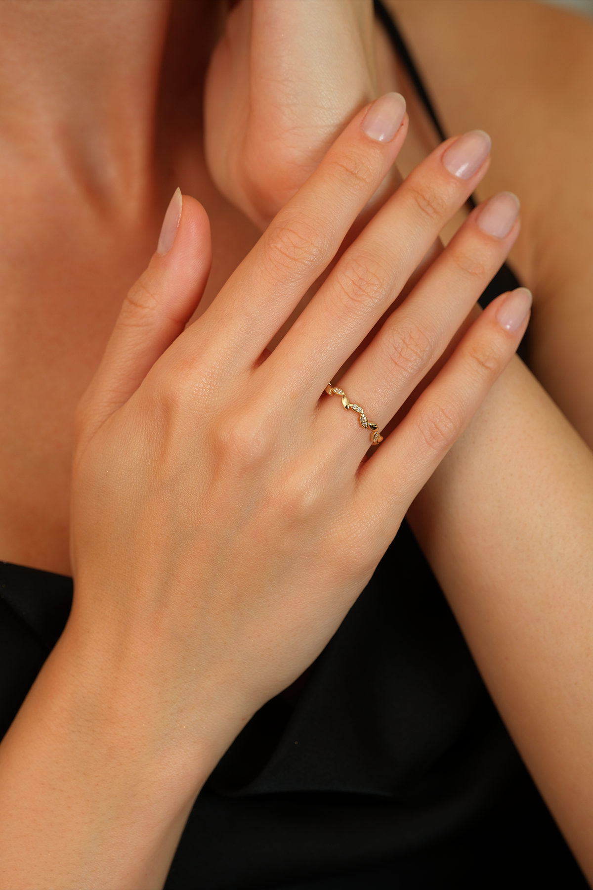 14 Ayar Altın Arpa Eklem Yüzük