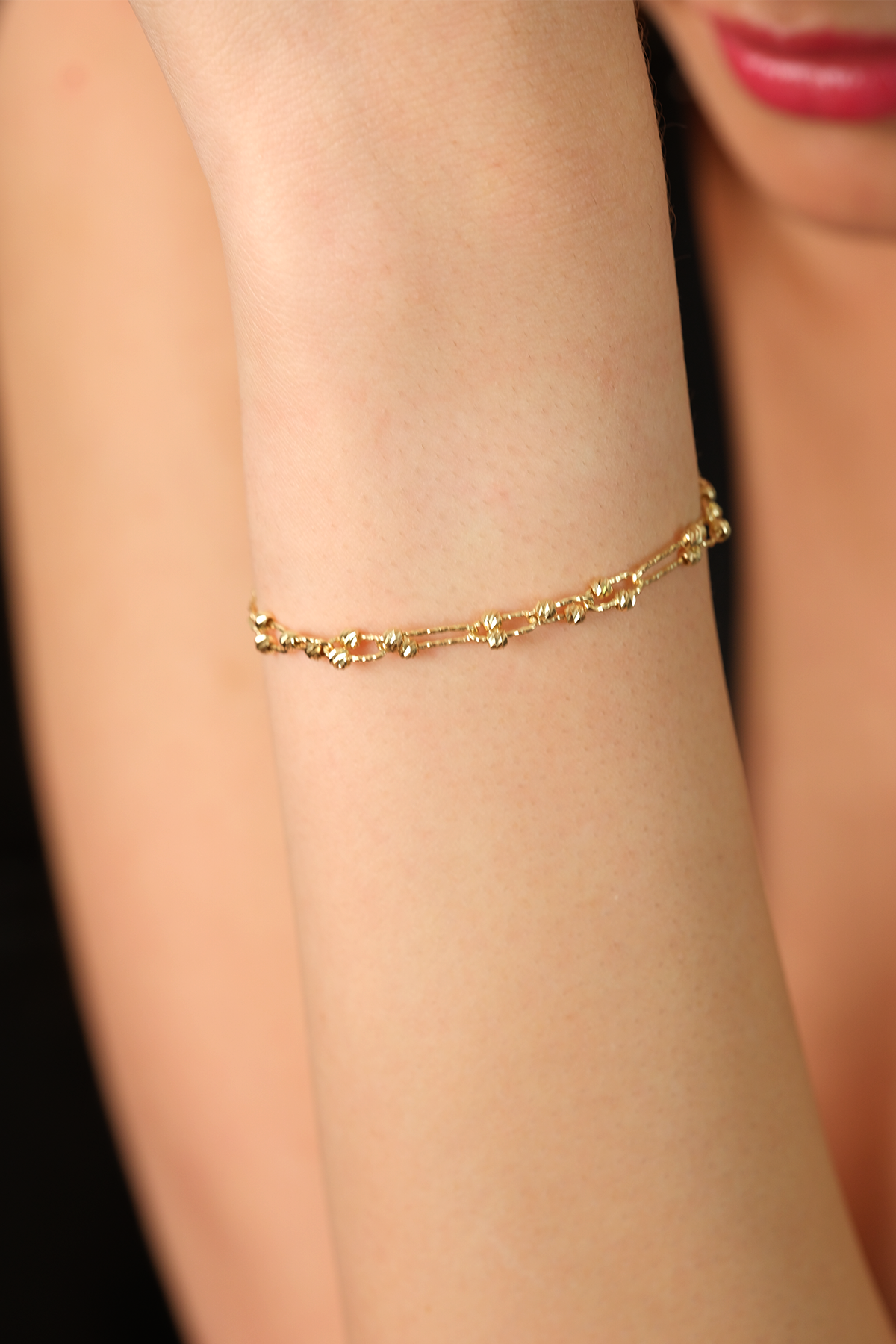 14 Ayar Altın Celestial Dorikalı Bileklik