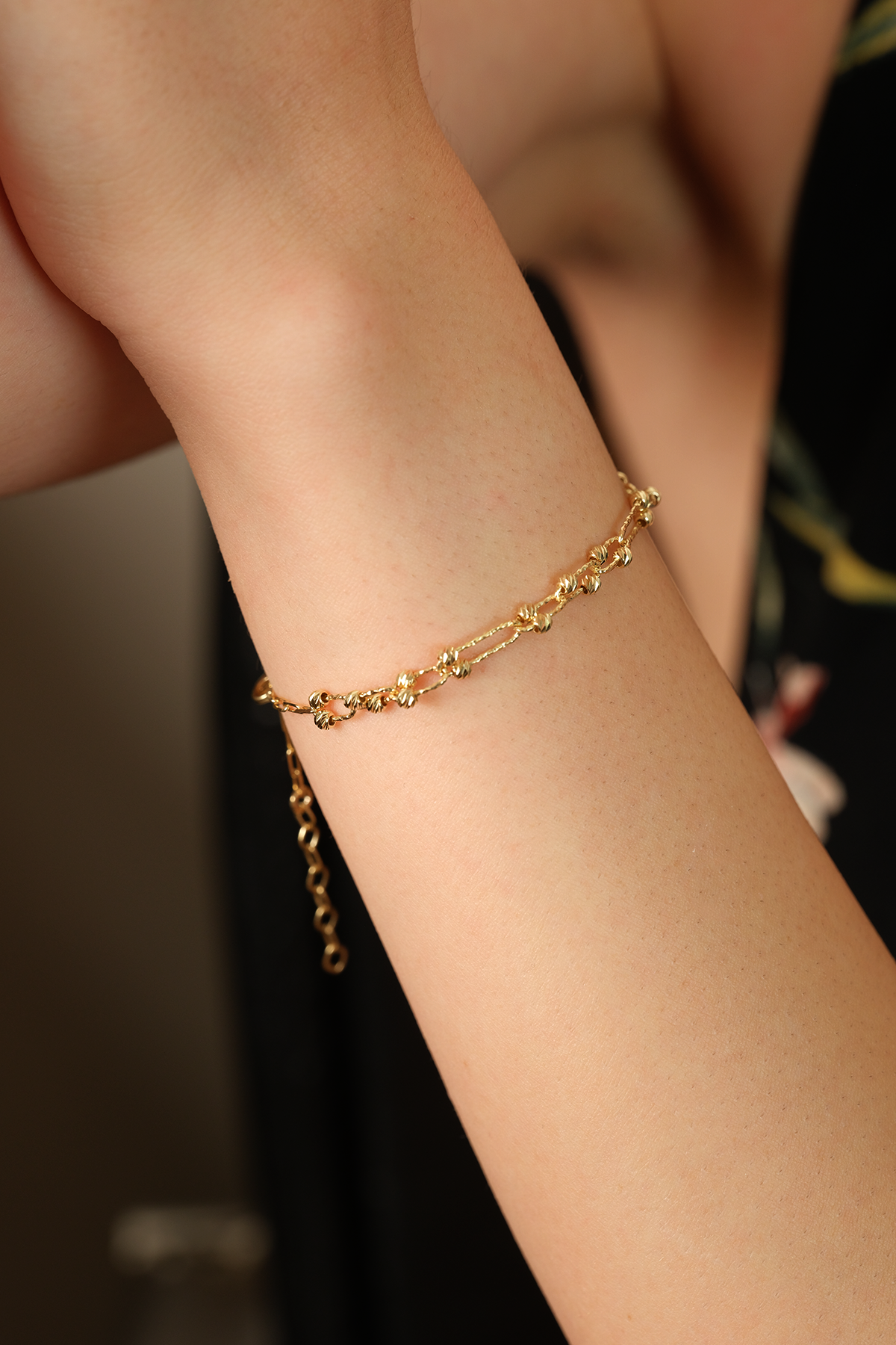 14 Ayar Altın Celestial Dorikalı Bileklik